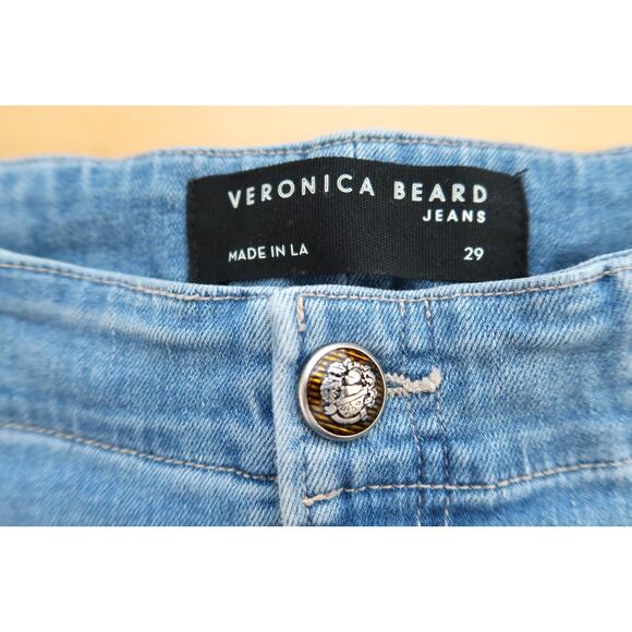 VERONICA BEARD Sheridan High Rise Flare Sailor Jeans Sodalight Revolve 29 $400 - Picture 5 of 10
